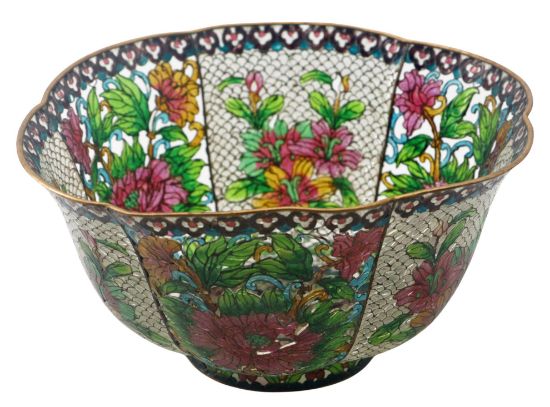 Picture of Vintage Chinese Plique-a-Jour Bowl