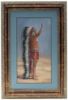 Picture of 1981 Indian Chief in Prayer, Watercolor by Hubert Wackermann