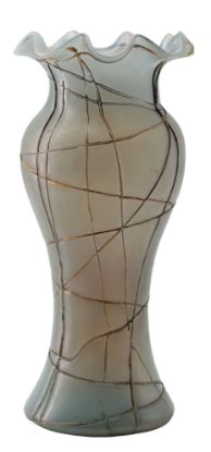 Picture of Antique Kraalik Threaded Hour Glass Vase