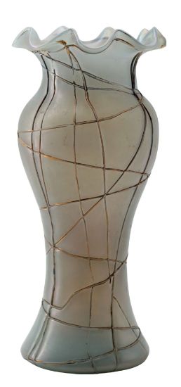 Picture of Antique Kraalik Threaded Hour Glass Vase