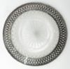 Picture of Antique American Brilliant Cut Glass Plate with Sterling Collar