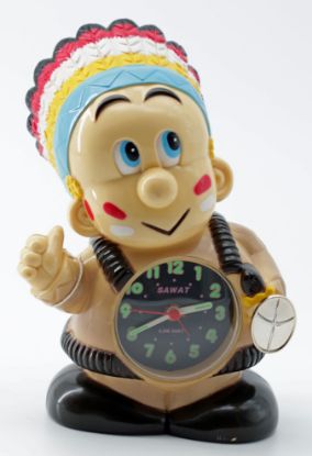 Picture of 1997 McDonald's Happy Meal Alarm Clock of Little Indian Chief