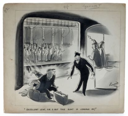 Picture of 1934 Original Cartoon Mock by Roland Coe