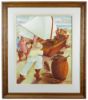 Picture of Fishermen Landing Boat with Catch, Oil on Linen, Jaime Mendes