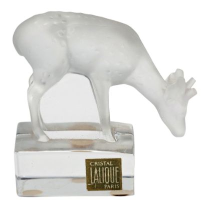 Picture of Vintage Lalique Frosted Fawn Figure