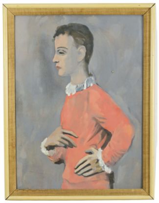 Picture of Boy in Harlequin Jacket, after Picasso