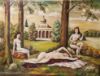 Picture of 1940 Three Graces in Classical Landscape, Oil on Canvas, Signed