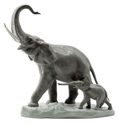 Picture of Vintage Lladro Two Elephant Group