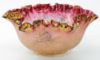 Picture of Antique Handblown Bohemian Gilt Art Glass Bowl