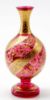 Picture of Antique Bohemian Gilded Cranberry Vase
