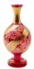 Picture of Antique Bohemian Gilded Cranberry Vase