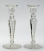 Picture of American Brilliant Cut Glass Candlestick, pair
