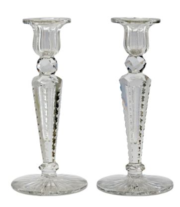 Picture of American Brilliant Cut Glass Candlestick, pair