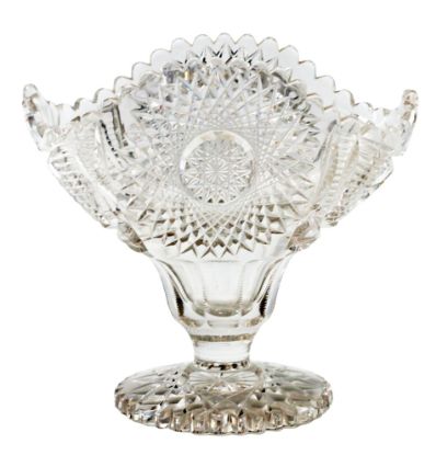 Picture of Antique American Brilliant Cut Glass Shell Vase