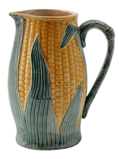 Picture of Antique Majolica Corn Ear Pitcher