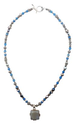 Picture of Silver Necklace with Agate Pendant