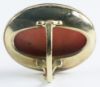 Picture of Antique 14K Gold Coral Ring with Bust of Woman or Medusa