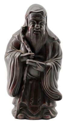 Picture of Antique Japanese Bizen Ware Figure of Fukurokuju