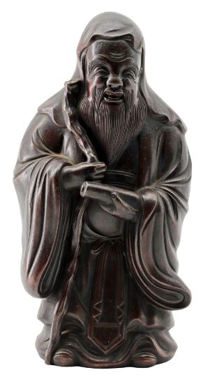 Picture of Antique Japanese Bizen Ware Figure of Fukurokuju