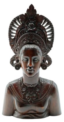 Picture of Vintage Carved Wood Balinese Princess