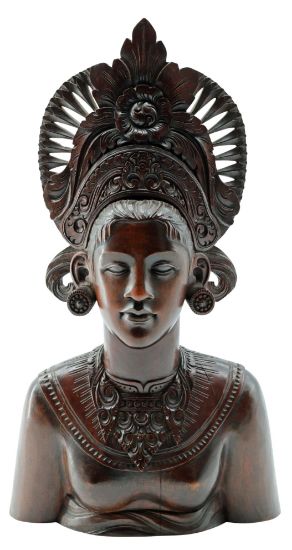 Picture of Vintage Carved Wood Balinese Princess