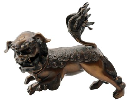 Picture of Antique Japanese Bronze Foo Lion