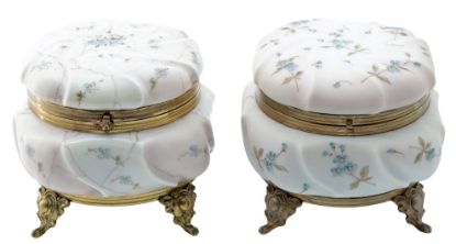 Picture of Antique Wavecrest Dresser Box Pair