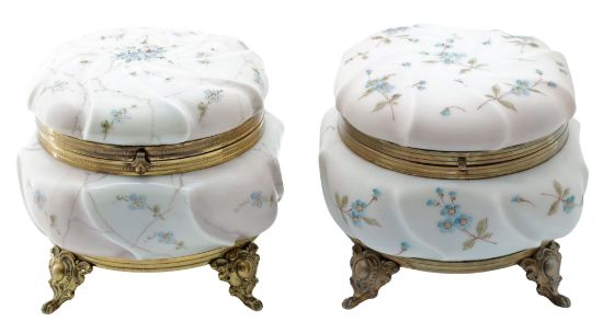 Picture of Antique Wavecrest Dresser Box Pair