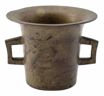 Picture of Antique Cast Brass Mortar