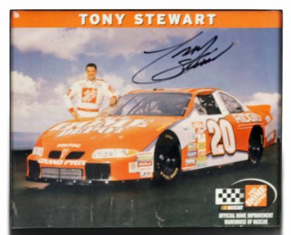 Picture of Tony Stewart Autographed NASCAR Print
