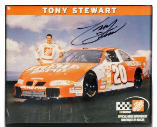 Picture of Tony Stewart Autographed NASCAR Print