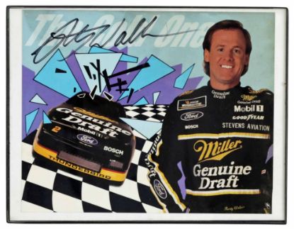 Picture of Vintage Rusty Wallace Autographed NASCAR Picture