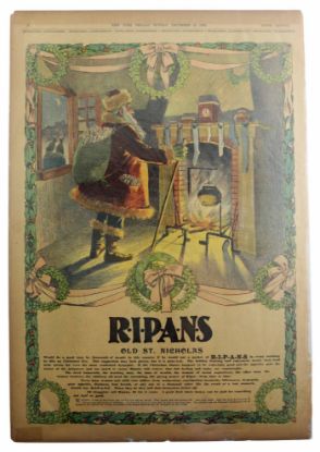 Picture of 1899 New York Herald Christmas Ad for RIPANS Tabules