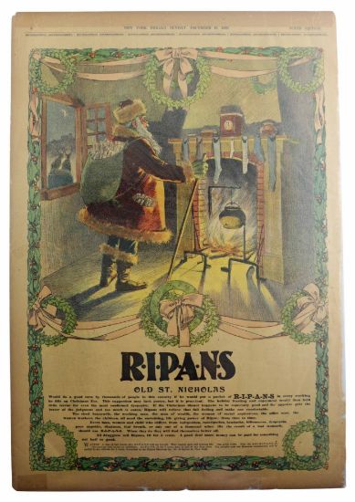 Picture of 1899 New York Herald Christmas Ad for RIPANS Tabules