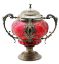 Picture of Antique WMF Cranberry Glass Covered Punch Bowl