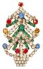 Picture of Vintage Rhinestone Christmas Tree Brooch