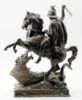 Picture of Vintage Bronze Saint George Killing the Dragon