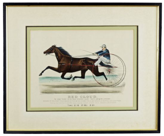 Picture of 1874 Currier & Ives Lithograph of Red Cloud