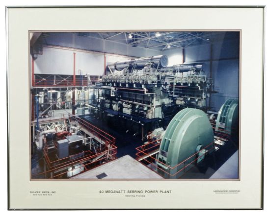 Picture of Vintage Photograph of Sebring Florida Power Plant