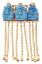 Picture of Vintage Trigere Three Buddha Brooch with Tassles