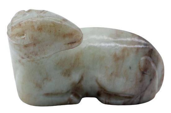 Picture of Antique Chinese Jade Carving of Ram