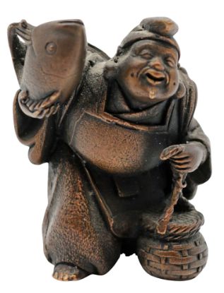 Picture of Fujita Vase Seven Deities of Luck Ebisu Evolution Lucky Charm