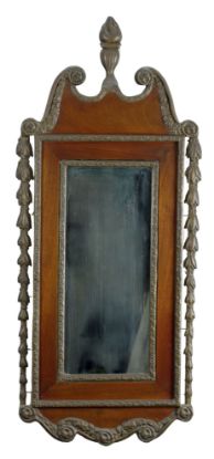 Picture of Antique American Chippendale Revival Mahogany Mirror