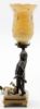 Picture of Antique Japanese Bronze Figural Table Lamp