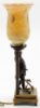 Picture of Antique Japanese Bronze Figural Table Lamp