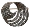 Picture of Vintage Sterling Silver Marcasite Swirl Brooch