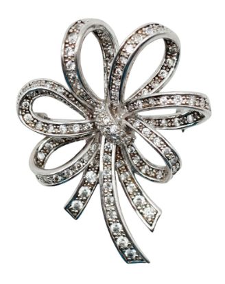 Picture of Vintage Sterling Silver Ribbon Brooch by Esposito Jewelry
