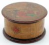 Picture of Antique White Russian Decorated Round Wood Box