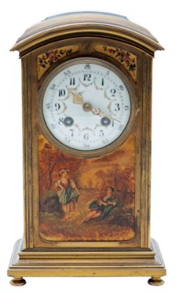 Picture of Antique Tiffany French Gilt Mantel Clock