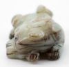Picture of Chinese Carved Jade Triadic Group of a Foo Dog with Bird and Snake